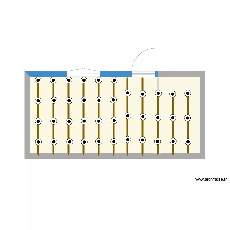terasse  entr 50cm. Plan de 