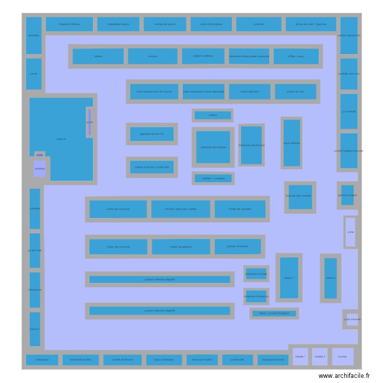 NOZ magasin 2. Plan de 0 pièce et 0 m2