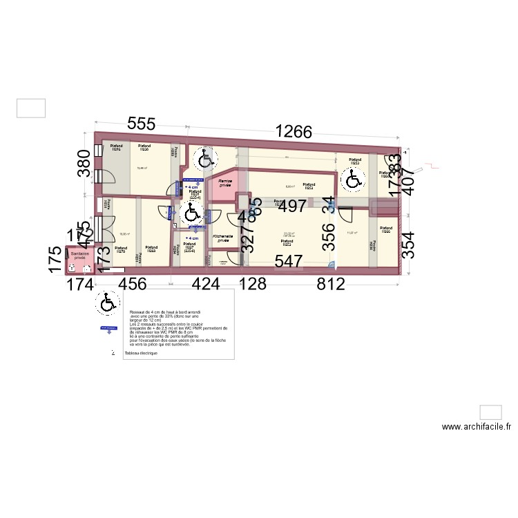 VFinale_Poutres_Kaveh. Plan de 13 pièces et 122 m2