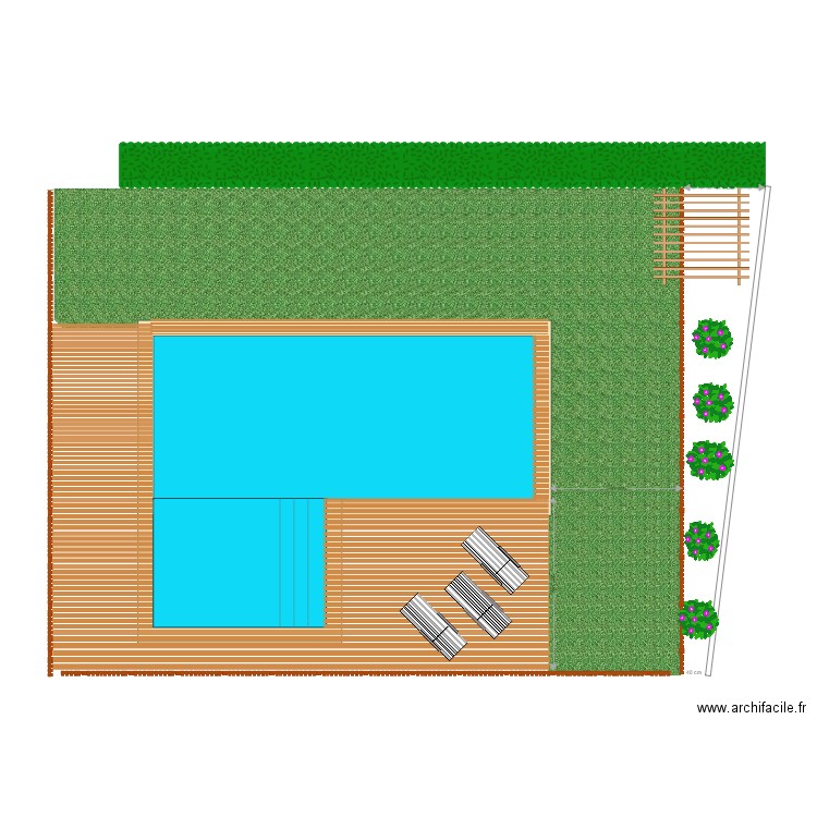 Piscine 2. Plan de 0 pièce et 0 m2