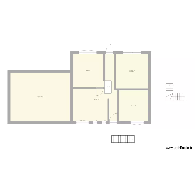 existant brivet avec fenetre agre. Plan de 