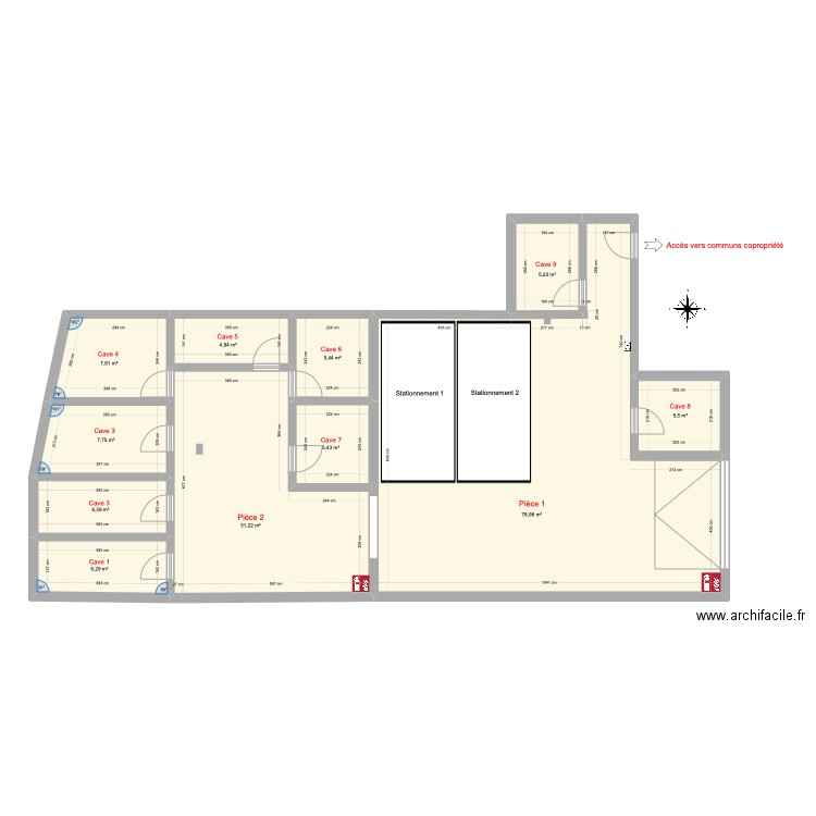 Rospo Sous-sol Projet. Plan de 0 pièce et 0 m2