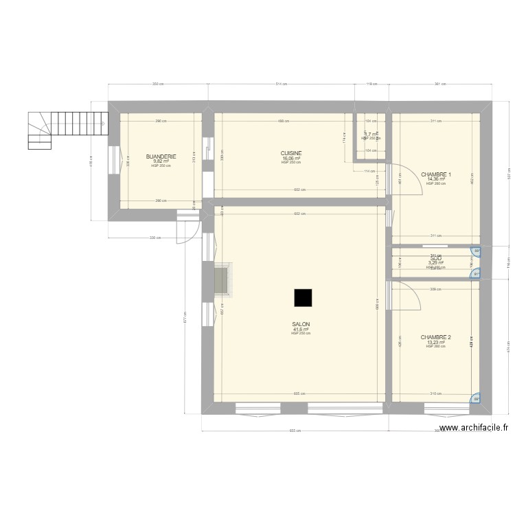 MAISON CONSTRUCTION OUMNAS DEF. Plan de 7 pièces et 100 m2