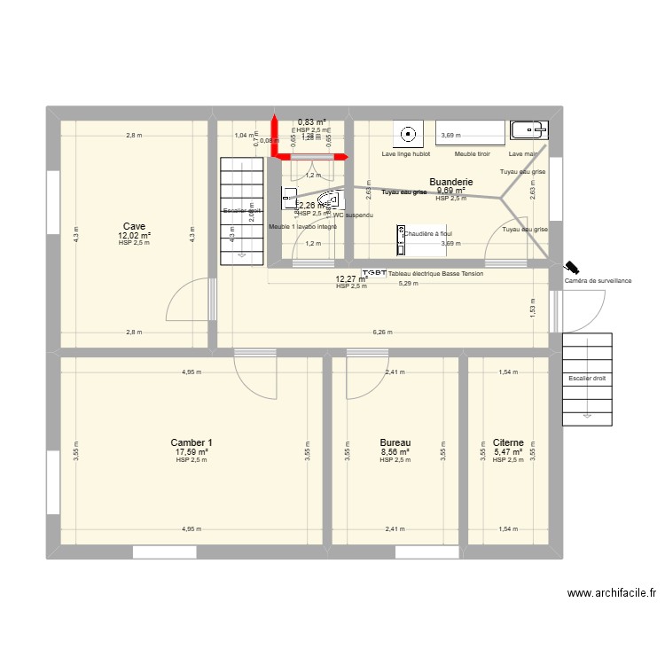 Maison Cortébert Sous Sol. Plan de 0 pièce et 0 m2