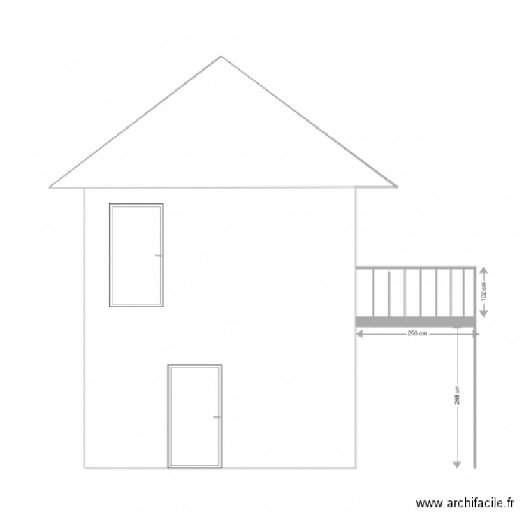 Projet Comoretto      Atelier Pignon Ouest       Apres Modification. Plan de 0 pièce et 0 m2