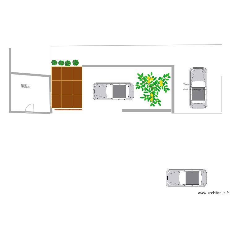 LAULAU LA TREILLE  TERRASSE. Plan de 0 pièce et 0 m2