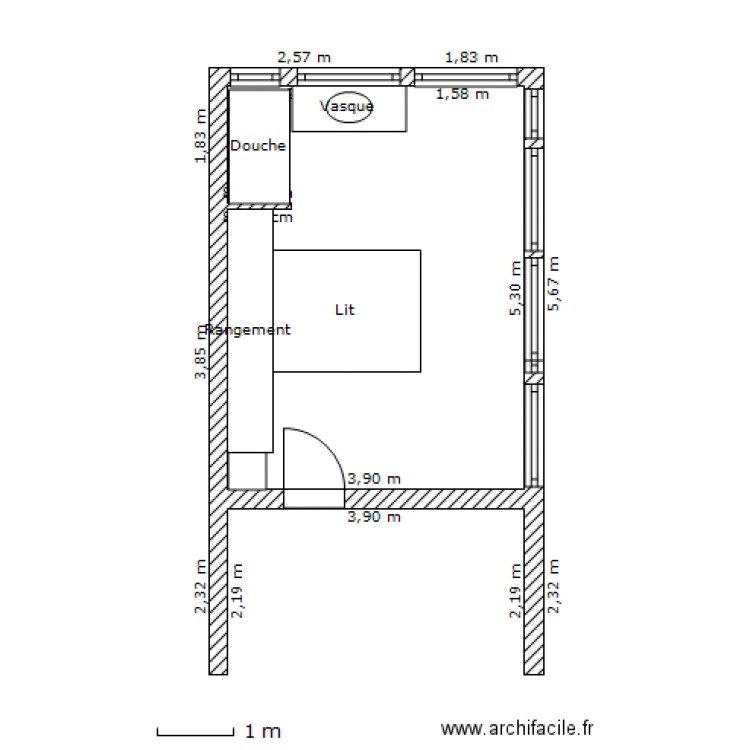 Renault lit facade ouvert   rangement. Plan de 0 pièce et 0 m2