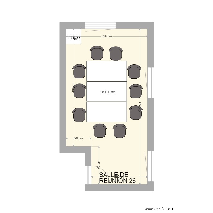 Salle de réunion 26. Plan de 0 pièce et 0 m2