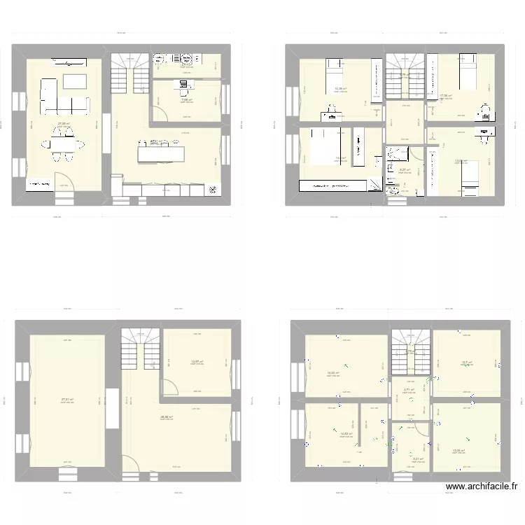 maison. Plan de maison. Plan de