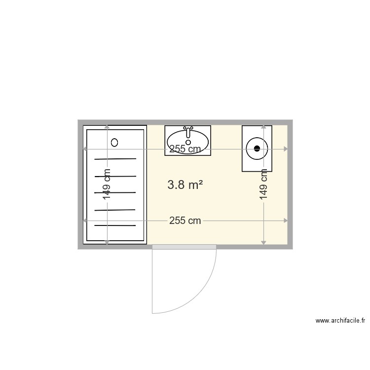 BAILLY J MARIE . Plan de 0 pièce et 0 m2