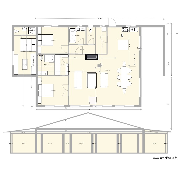 La case bambou plan def 110m. Plan de 0 pièce et 0 m2