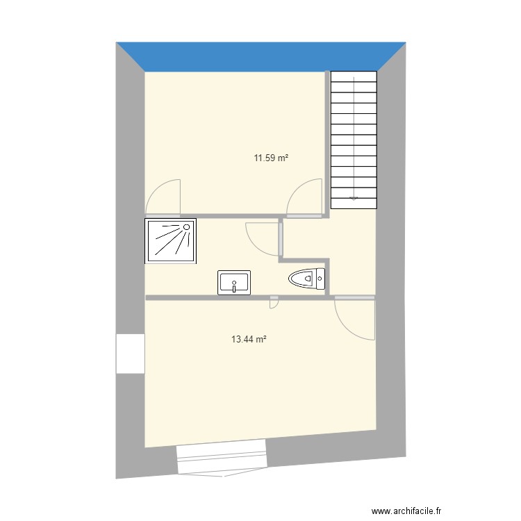 marennes2 ETAGE salle de bain escalier chai 2. Plan de 0 pièce et 0 m2