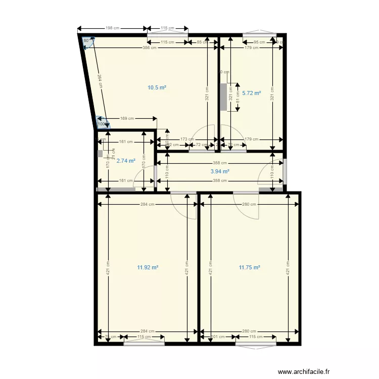 3eme etage droite yalcin. Plan de 