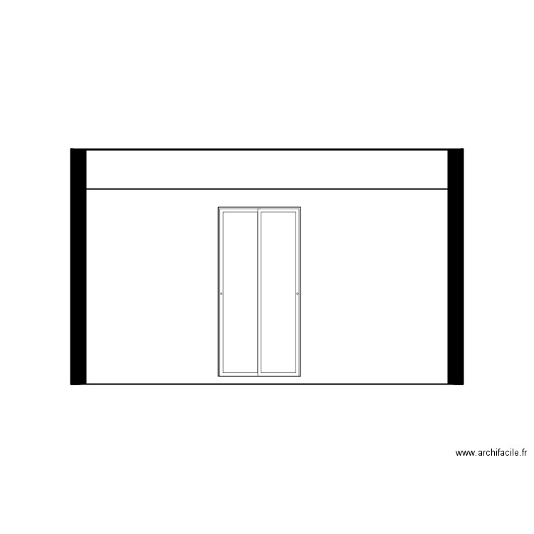 ATLIER vue face. Plan de 0 pièce et 0 m2