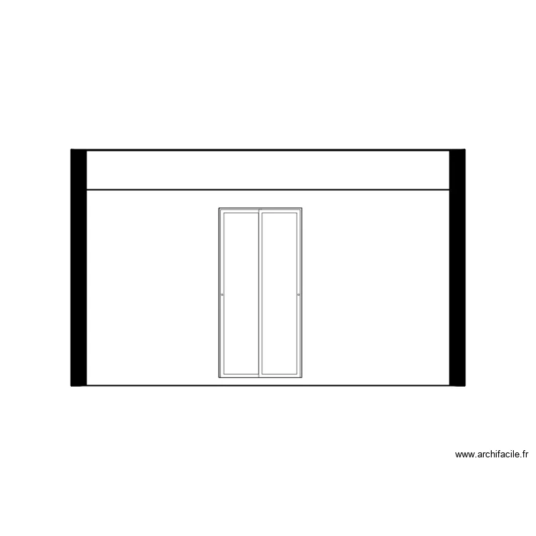ATLIER vue face. Plan de 