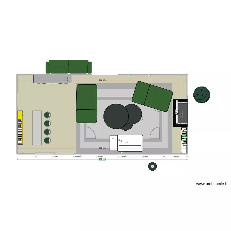 SALON PARIS ESSAI. Plan de 