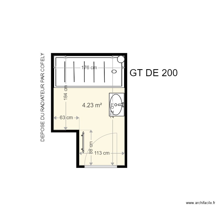 CRETEL SYLVIE . Plan de 0 pièce et 0 m2