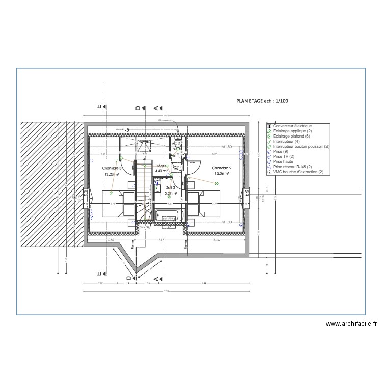 BILLOT ETAGE. Plan de 0 pièce et 0 m2