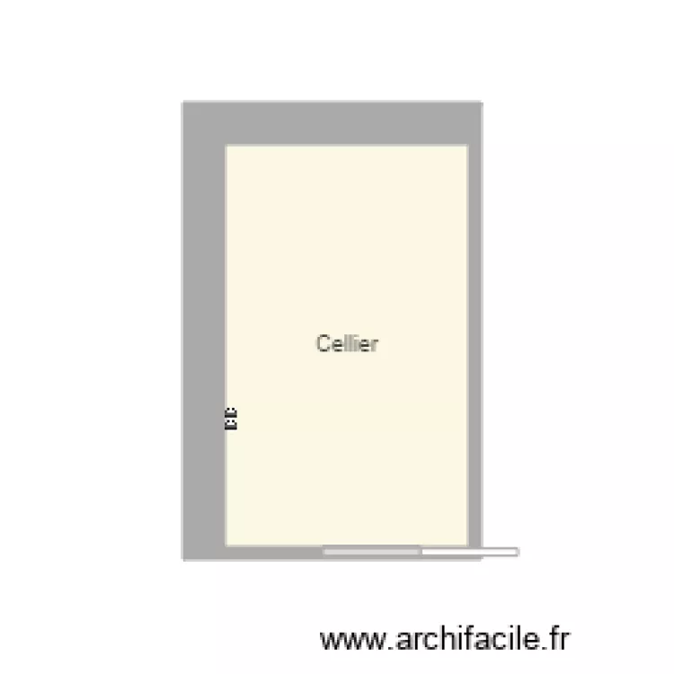 Plan cellier &eacute;coulement. Plan de 