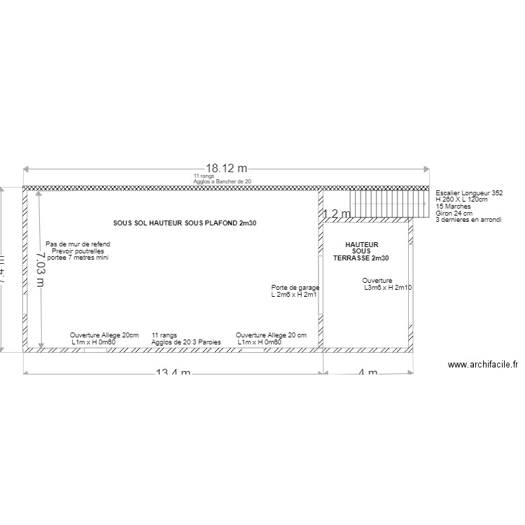 Implantation 1er rang C. Plan de 0 pièce et 0 m2