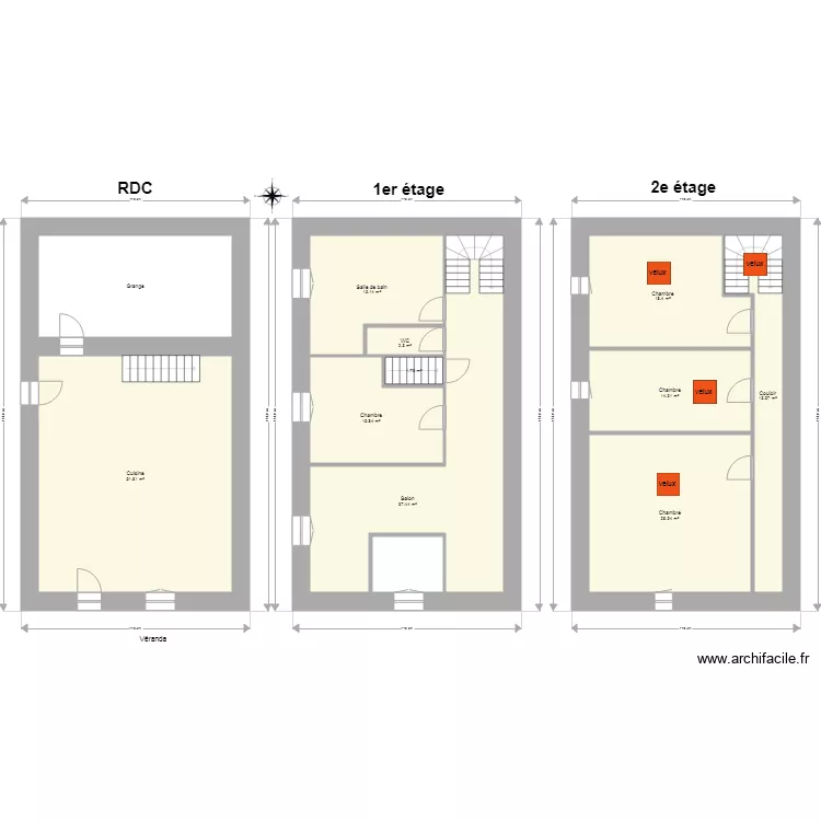 CWIKLINSKI P&eacute;rigneux. Plan de 