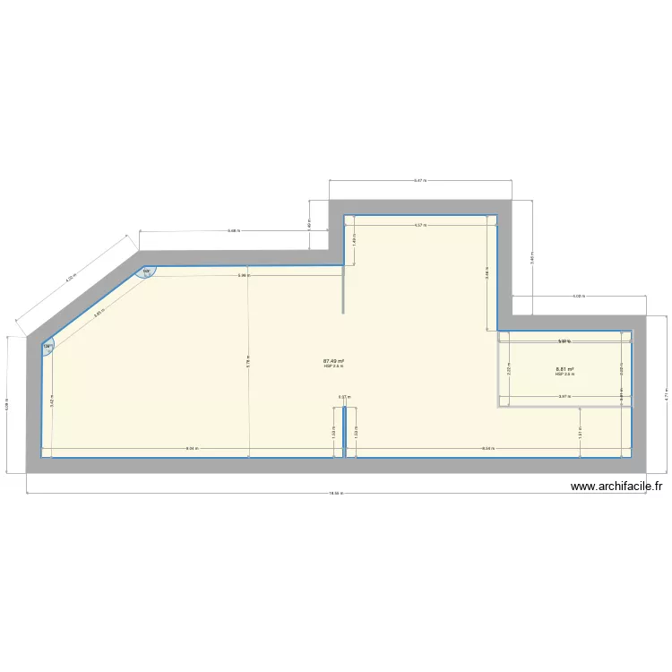 MAISON LE CROULE. Plan de 