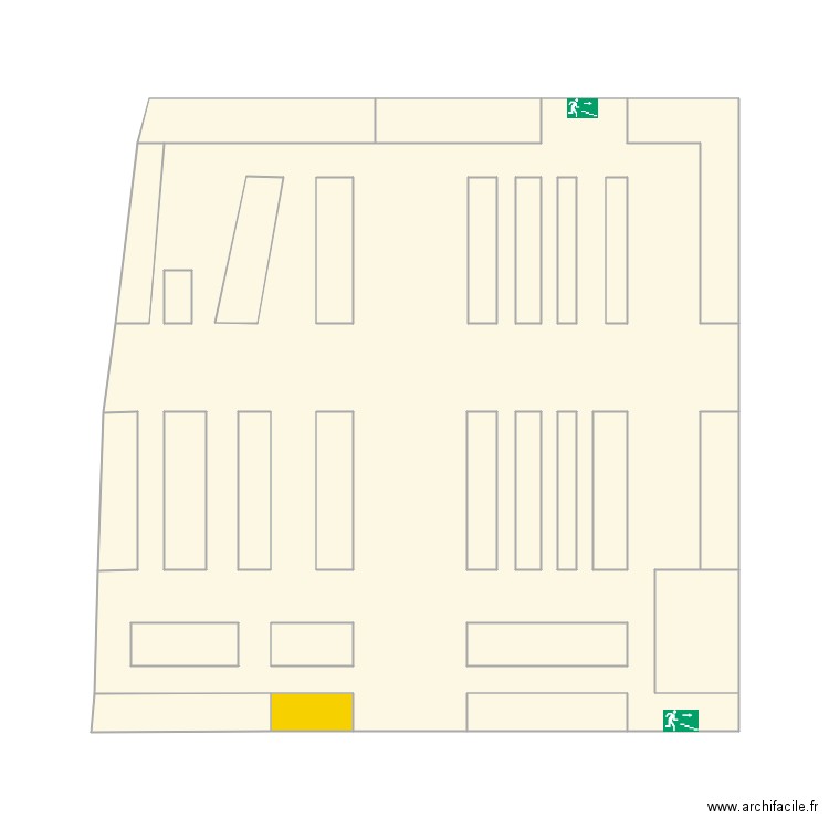 plan magasin. Plan de 0 pièce et 0 m2