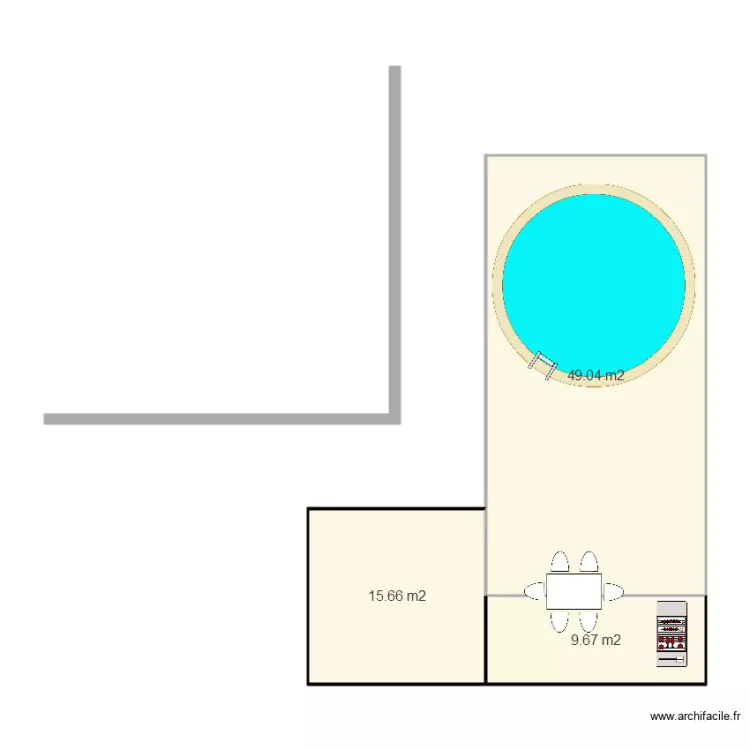exterieur. Plan de exterieur. Plan de