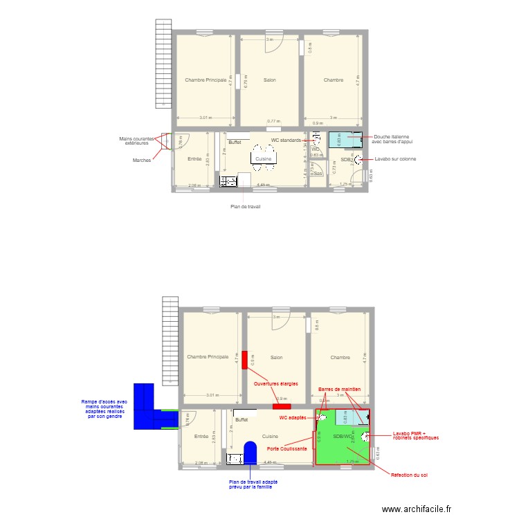 M DE AMORIM AZEVEDO Domingos. Plan de 14 pièces et 137 m2