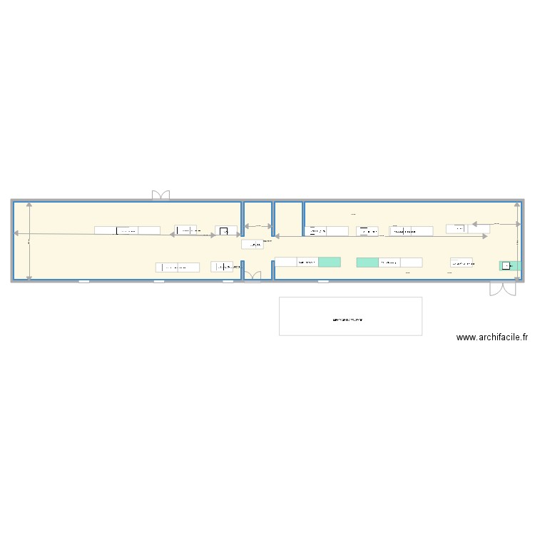 salle des fetes vide atelier. Plan de 0 pièce et 0 m2