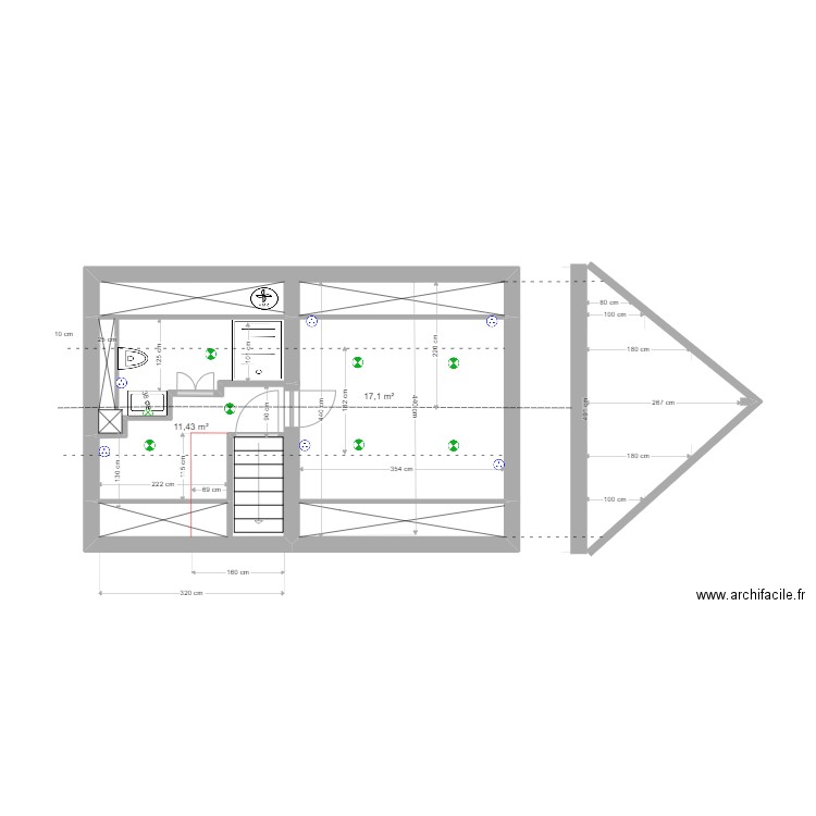 Salle d'eau 25 mars 1. Plan de 0 pièce et 0 m2