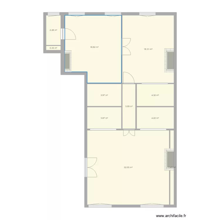 logement Alexis. Plan de 