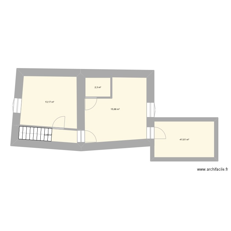 étage 1. Plan de 0 pièce et 0 m2