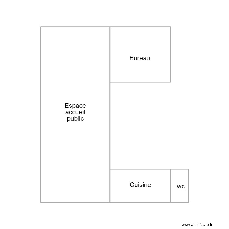 QUIMPER DELORME. Plan de 4 pièces et 25 m2