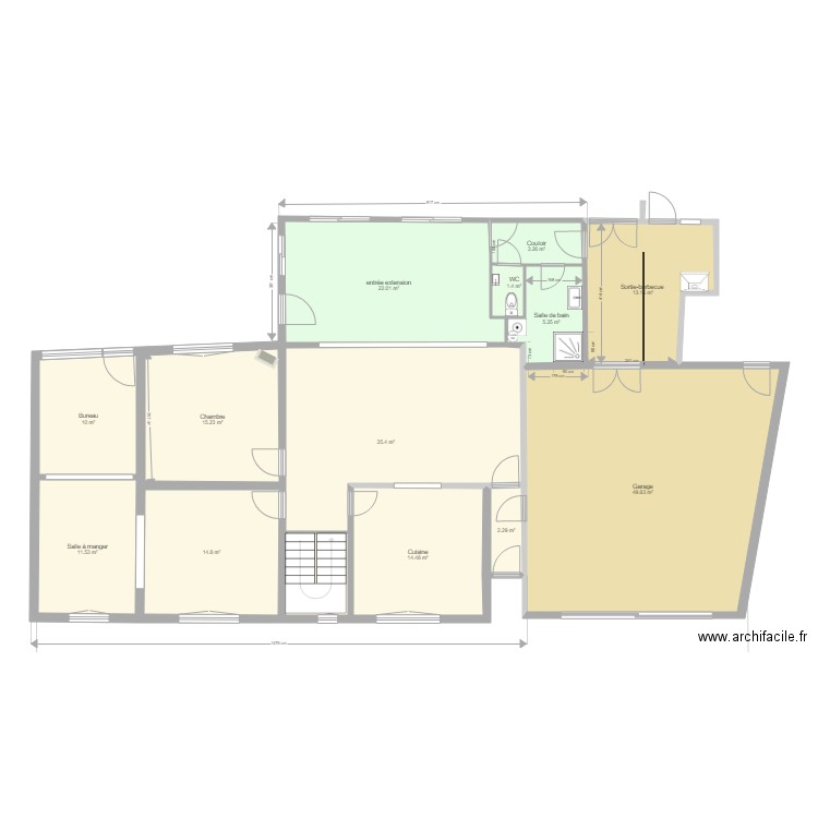 Projet RdC  v4. Plan de 0 pièce et 0 m2