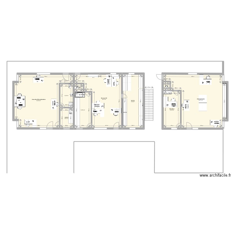 Debriand_renov. Plan de 10 pièces et 208 m2