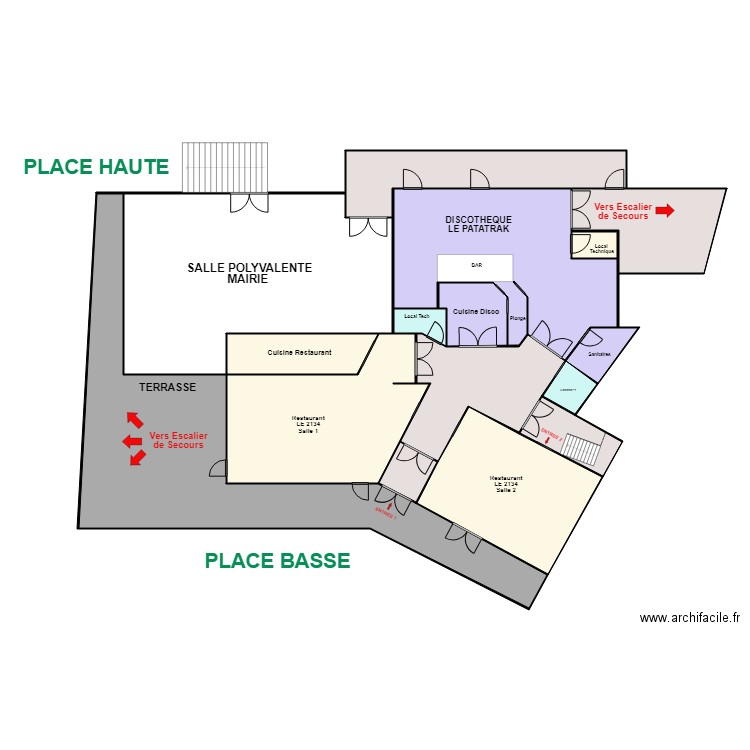 arcs 2000 ph2. Plan de 13 pièces et 365 m2