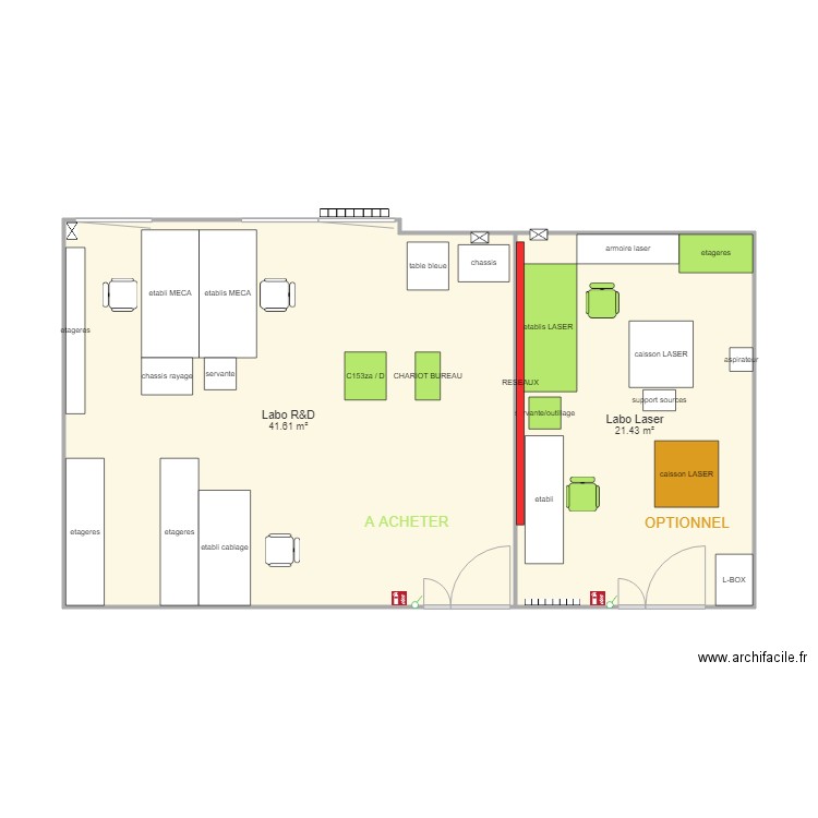 laboRetDnouveauDna1. Plan de 0 pièce et 0 m2