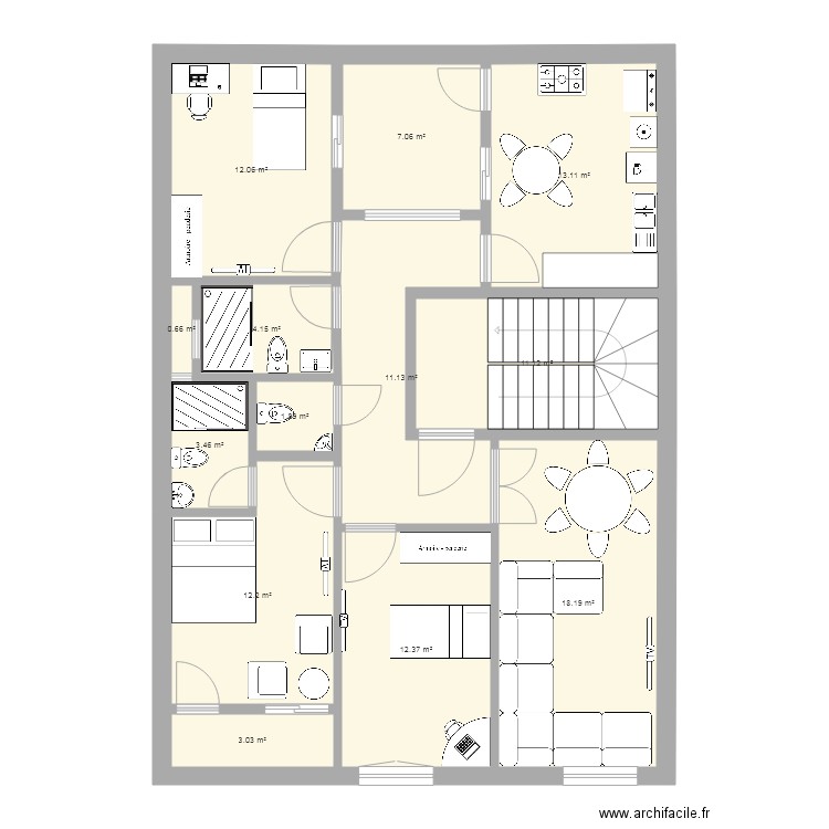 maison00. Plan de 0 pièce et 0 m2