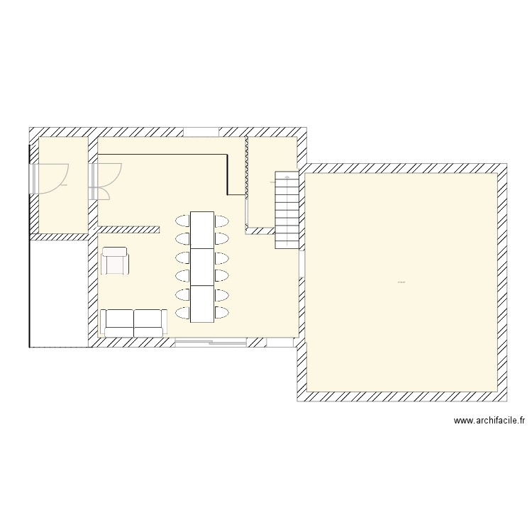 CHANUT PROJET SALON. Plan de 0 pièce et 0 m2