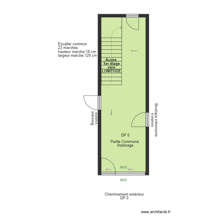 CHEMINEMENT ESCALIER LUNITUDE. Plan de 0 pièce et 0 m2