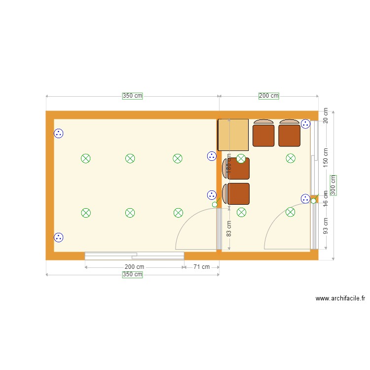 bungalow duval. Plan de 0 pièce et 0 m2