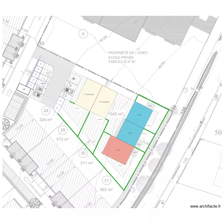 SAINTE FLAIVE LOT 32. Plan de SAINTE FLAIVE LOT 32. Plan de