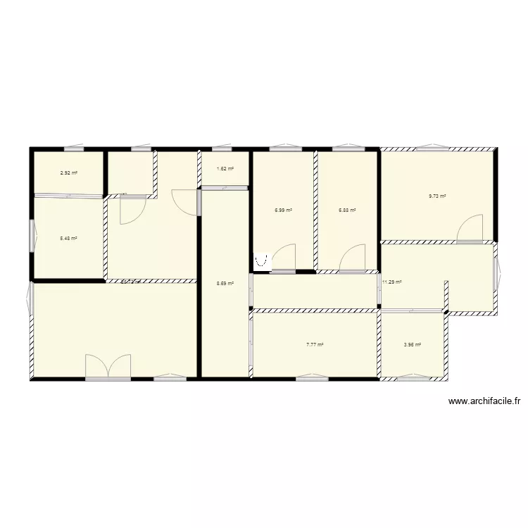 future maison de compagne  de brazzaville . Plan de 