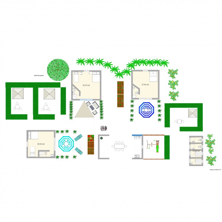 projet camping . Plan de 0 pièce et 0 m2