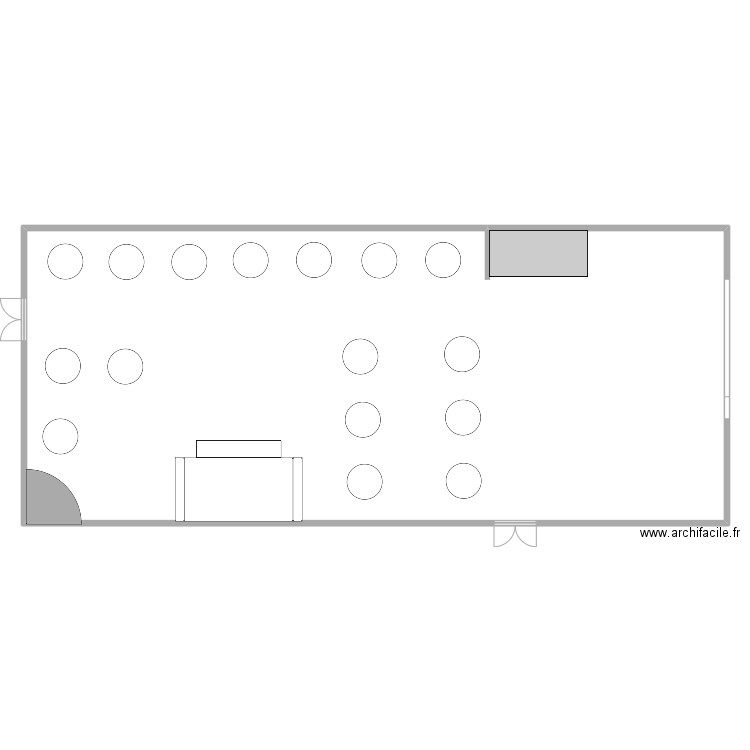 PLAN DE TABLE DAN ET NOA. Plan de 1 pièce et 367 m2