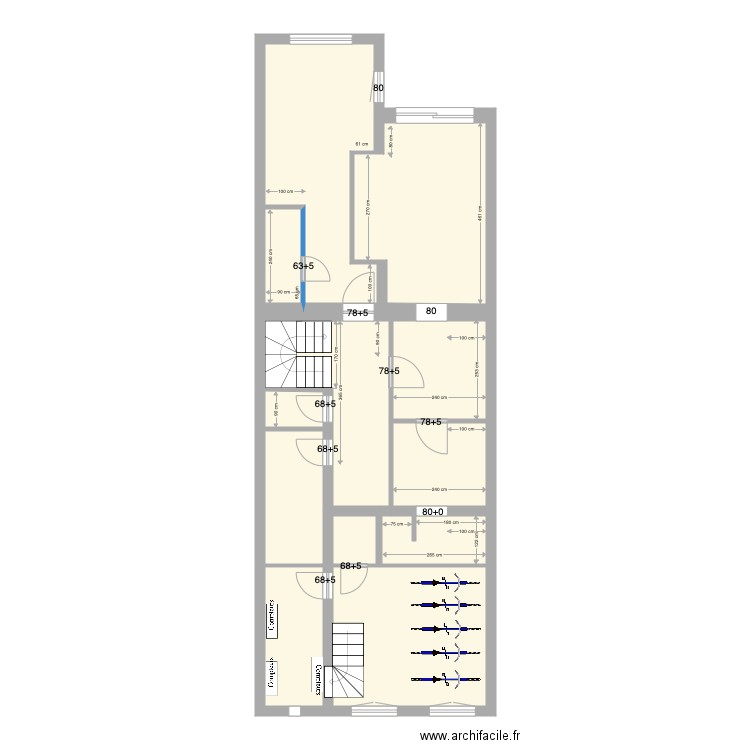 Tabellion Rez semi enterré Vélos avant Construction. Plan de 0 pièce et 0 m2