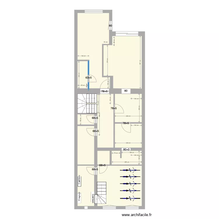 Tabellion Rez semi enterré Vélos avant Construction. Plan de 0 pièce et 0 m2 Tabellion Rez semi enterré Vélos avant Construction. Plan de 0 pièce et 0 m2