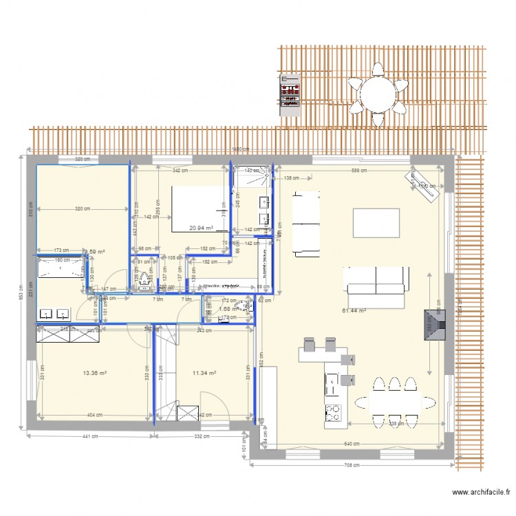 Amélie au 1 100 v7bis. Plan de 0 pièce et 0 m2