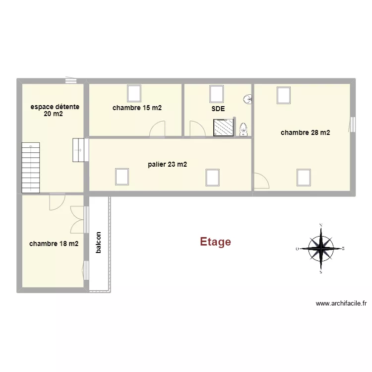 étage Vignaux. Plan de étage Vignaux. Plan de